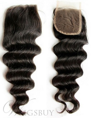 New Arrived Unprocessed Deep Wave Human Hair Lace Closures 5*5