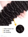 Wigsbuy Brazilian Kinky Curly Virgin Hair Weaves 3 Bundles/Pack