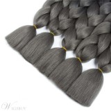 Ombre Synthetic Kanekalon Braiding Hair Crochet Braids False Hair Extensions