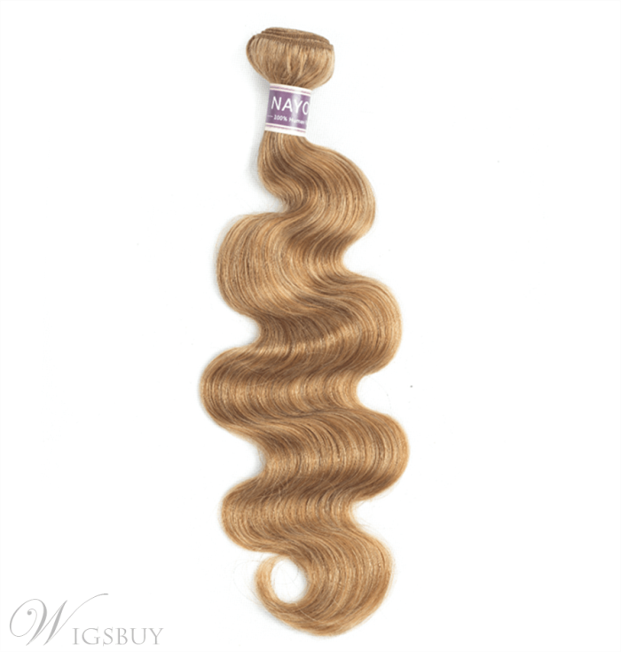 Wigsbuy Blonde 27# Human Hair Body Wave Hair Bundle 10-24 Inches