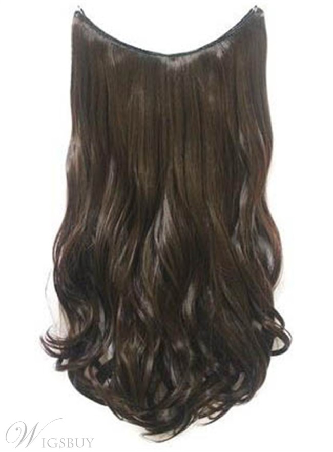 Medium Brown #6 Wavy 100% Human Hair Flip In Hair Extensions (Free Shipping)