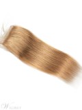 Wigsbuy Honey Blond #27 Straight Human Hair Color 4*4 Swiss Lace Closure
