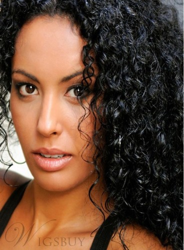 African American Kinky Curly Human Hair Weave 1 PC