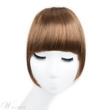 Clip In Hair Bangs Hairpiece Synthetic Blunt Bangs Hair Piece