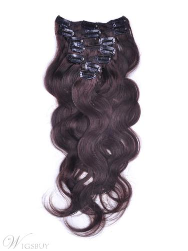 7 Piece Body Wave Clip In Indian Human Hair Extension