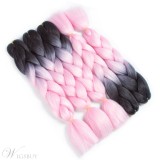 Ombre Synthetic Kanekalon Braiding Hair Crochet Braids False Hair Extensions