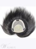 High Quality 100% Real Human Hair Clip In Men's Hairpieces 8*8