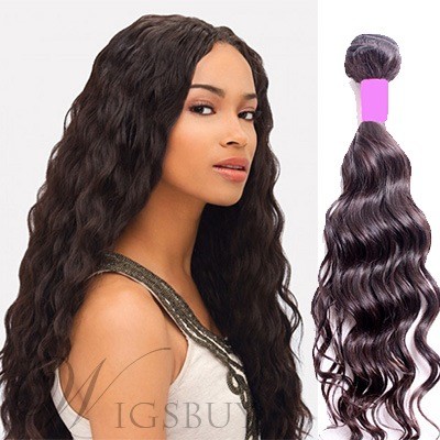 Natural Wave Human Hair Weave 8-30 Inches