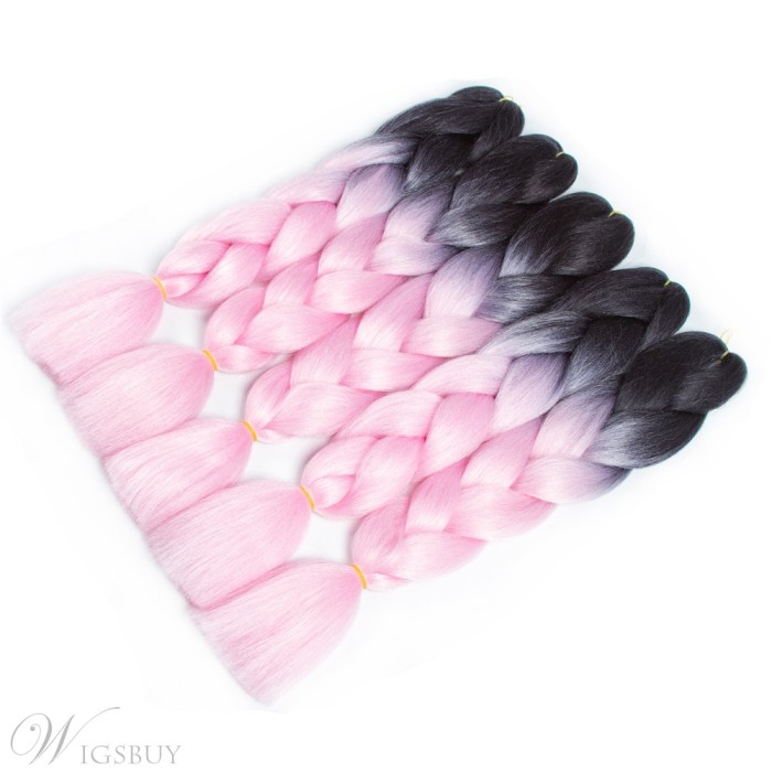 Ombre Synthetic Kanekalon Braiding Hair Crochet Braids False Hair Extensions