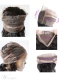 360 Lace Frontal Natural Wave Human Hair Black Women Closure