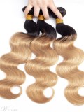 Wigsbuy Ombre Human Hair Weave Body Wave 1b 27 Honey Blonde 3PCS