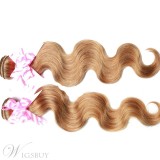 100% Human Hair Body Wave Blonde Color Weave 1 PC