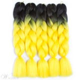Colorful Jumbo Braiding Synthetic Hair 24 Inches 5 Bundles Lot