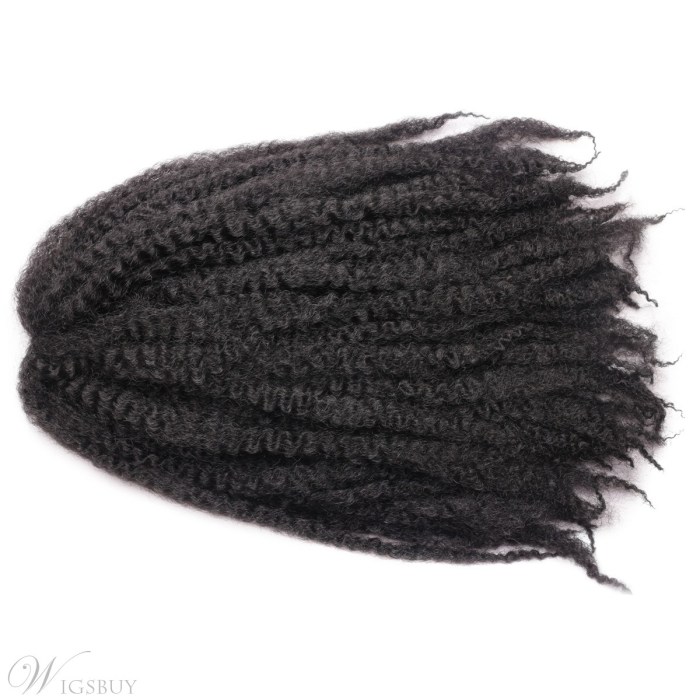 Afro Kinky Crochet Twist Braids Synthetic Fiber Hair Extensions