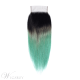 Wigsbuy Lace Closures Pre-colored Straight Human Hair Ombre