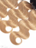 Wigsbuy Ombre Color Body Wave Human Hair Bundles1b/27