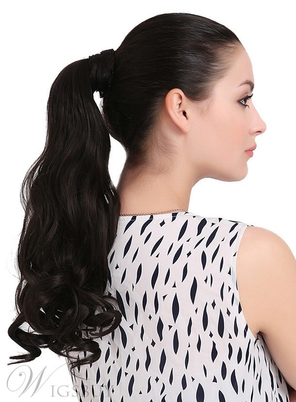 Hot Sale Long Natural Wave Synthetic Ponytail