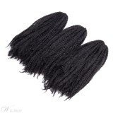 Afro Kinky Crochet Twist Braids Synthetic Fiber Hair Extensions