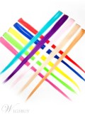 Colorful10 Pcs Clip In Hair Extensions Synthetic Hair Straight 22 Inches