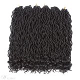Goddess Locs With Curly Ends Crochet Twist Braids Soft Synthetic Braiding Hair Extension 6pcs