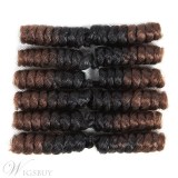 Synthetic Hair Curly Crochet Braids Hair Toni Curl Kanekalon Braiding Hair Extensions