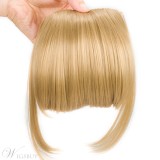 Clip In Hair Bangs Hairpiece Synthetic Blunt Bangs Hair Piece