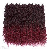 Goddess Locs With Curly Ends Crochet Twist Braids Soft Synthetic Braiding Hair Extension 6pcs