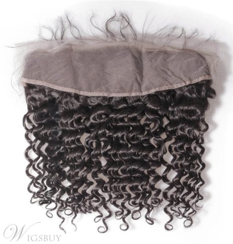 Wigsbuy 3pcs Brazilian Curly Virgin Human Hair Bundles With Lace Frontal Closure