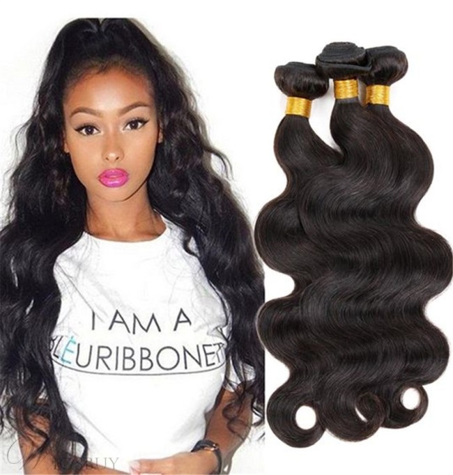Wigsbuy Brazilian Body Wave Human Hair Weft 3 Bundles/Pack