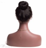 Brazilian Straight Hair 360 Lace Frontal with Baby Hair Natural Color 10-20inch