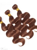 Wigsbuy Human Hair Weave Light Brown #4 Body Wave 3 Bundle Deals