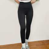 Black High Rise Basic Stretch Leggings