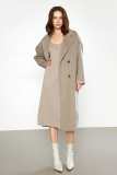 Carmelita Light Premium Wool Gray Oversized Coat