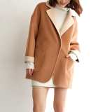 Verge Burly Wood Premium Wool Drop Shoulder Coat