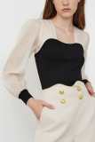 Emmalee Black Puff Sleeve Blouse