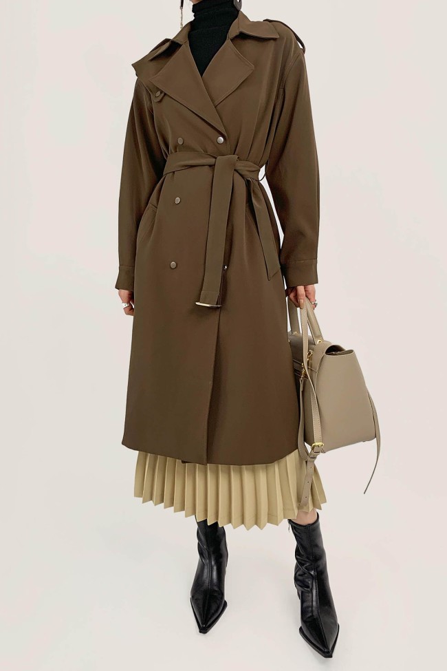 Sienna Double-Breasted Trench Coat