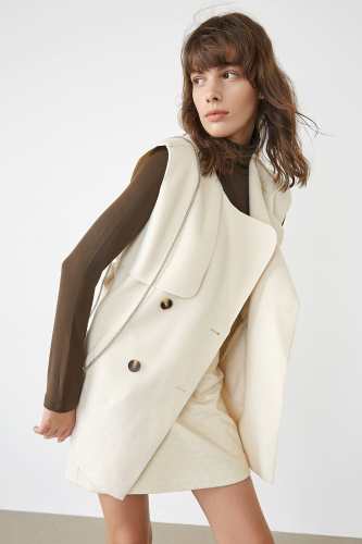 Ferdynand Beige Vest \u0026 Blouse Set