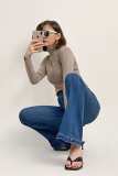 Tan Slim Fit Turtleneck Sweater