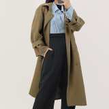 Sienna Belted Double-Breasted Trench Coat