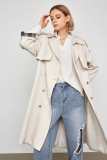 Ellee Beige Belt Trench Coat
