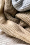 Pale Golden Rod Short Sleeve Ribbed Knit Wool-Blend Sweater
