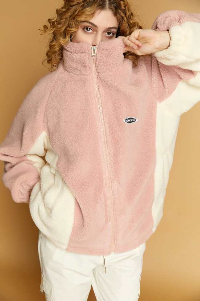 Soleil Pink Frost Zip Jacket