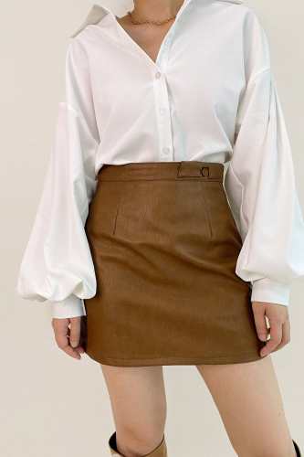 Sienna A-Line High Rise Mini Skirt
