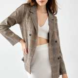 Ayesha Wheat Professional Blazer Jacket