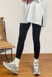 Black High Rise Basic Stretch Leggings