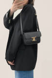 Black Single-Breasted Oversized Blazer
