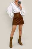 Sienna A-Line High Rise Mini Skirt