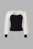 Emmalee Black Puff Sleeve Blouse