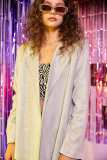 Silver Glitter Oversized Blazer