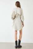 Jaida Beige Medium Sleeve Jacket